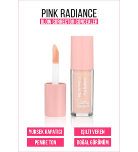 New Well Pink Radiance Glow Corrector Concealer Pembe Işıltılı,Parlaklık,Düzeltici,Kapatıcı 8 GR