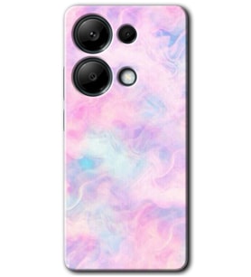 Poco M6 Pro Kılıf HD Desen Baskılı Kılıf - Pembe-Duman