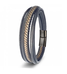 Moncuk Design Siyah Kahve Çoklu Deri Bileklik 33513B2D1
