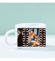 Kişiye Özel Fotoğraf Baskılı Kupa Bardak – Nostaljik Film Şeridi Tasarımlı Hediye Kupa