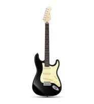 Donner DST-600 Elektro Gitar (Siyah)