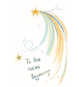 Konsept Tebrik Kartı - To the New Beginings