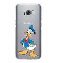 Samsung Galaxy S8 Plus  Kamera Korumalı Kapak Donald Duck Tasarımlı  Şeffaf  Kılıf