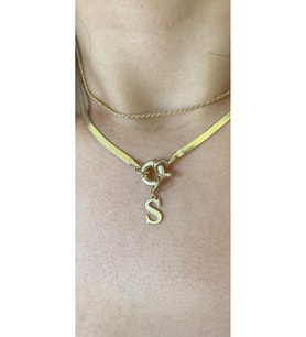 İtalyan Simit Kilit Tasarım 925 Ayar (Gold)