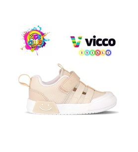Vicco Momo 346.P24Y.145 Unisex Çocuk Işıklı Spor Ayakkabı Bej 26-30