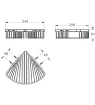 Vitra Base 200 A44159 Tekli Süngerlik, Krom (Çok Renkli)