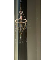Pembe Kuvars Sun Catcher 7 - Güneş Tutucu, Güneş Yakalayıcı, Doğal Taşlı, El Yapımı
