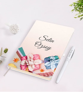 BK Gift Kişiye Özel İsimli Çerçeveli Defter Kalem Seti-26
