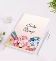 BK Gift Kişiye Özel İsimli Çerçeveli Defter Kalem Seti-26