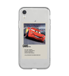 Iphone XR Uyumlu Cars Mcqueen Desenli Şeffaf Telefon Kılıfı
