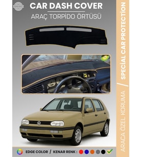 VOLKSWAGEN GOLF 3 MK3 (1991-1998) Torpido Örtüsü Panel Halısı Torpido Koruma Tam Uyum UV Koruma