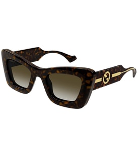 Gucci GG1552S 002 49 Kadın Güneş Gözlüğü (Kahverengi)