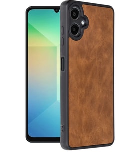 Galaxy A06 Kılıf Aras Deri Kapak - Taba
