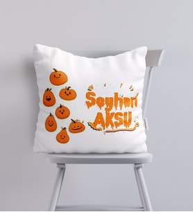 BK Gift Kişiye Özel Happy Halloween Tasarımlı Yastık-20