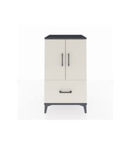 Hyperion Komodin 2 Raflı Tek Çekmeceli 2 Kapaklı 60x44x106 Antrasit-Aytaşı