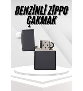 Hediyelik Zarif Siyah Benzinli Çakmak