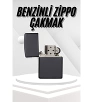 Hediyelik Zarif Siyah Benzinli Çakmak