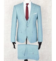 Jan Carlucci Slimfit Yelekli Drop 6 Takım (Turkuaz)