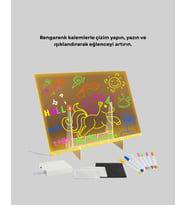 Çocuklar ve Yetişkinler İçin USB LED Işıklı Çizim Panosu