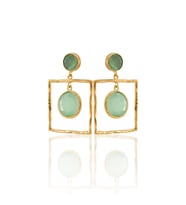 Kadir Jewellery 22 Ayar Altın Kaplama Kadın Sallantılı Küpe -El İşçiliği Ve Hipoalerjenik Küpe-E85