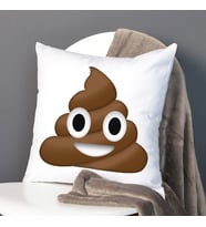 Gülen Bok Emoji Yastık
