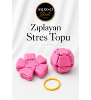 Zıplayan Stres Topu Clicker Stres Topu – Lastik Mekanizmalı 3D Baskı Mekanik Fidget Oyuncak
