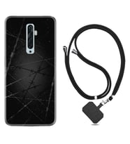 Oppo Reno 2Z 4 Lite 4 Pro 5 6 7 A31 Kılıf Boyun Askılı Silikon Dikenli Tel 1779