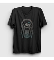 Presmono Unisex Siyah Odin Vikings T-Shirt 222058tt