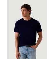 Guess Bisiklet Yaka Kısa Kollu Küçük Yamalı Pamuklu Modal Erkek Lacivert T-shirt M6GI21K3053-G7V2