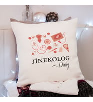 Jinekolog Tasarımlı Yastık Kişiye Özel