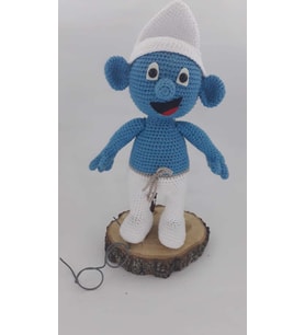 Gözlüklü Şirin Amigurumi Organik Oyuncak