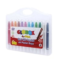 Globox Jel Pastel Boya Çevirmeli PP Kutu 12 Renk