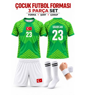 Türkiye Milli Takım Uğurcan Çakır 23 Numara Çocuk Kaleci Forması 4 parça