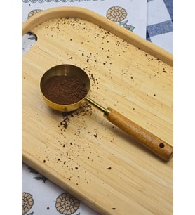 Ahşap Saplı Gold Ölçü Kaşığı - Kahve Ölçüm Kaşığı - 60 ML
