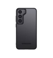 Vendas Samsung S23 Plus Uyumlu Venga Serisi Mika Arka Tasarımlı Renkli Kenarlı Premium Kılıf (Siyah)