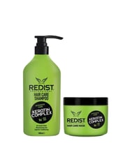 Redist Keratin Saç Bakım Şampuanı 1000 Ml + Keratin Saç Bakım Maskesi 500 Ml