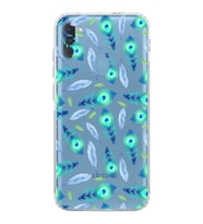 PrintiFy Samsung Galaxy A11 ile Uyumlu Nazar Boncuğu 3 Baskılı Kamera Korumalı Şeffaf Silikon Kılıf