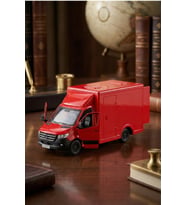 Mercedes-Benz Sprinter 1:48 Ölçek Çek Bırak Metal Kargo Kamyoneti Oyuncak Araba 14 cm