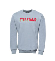 Yazı Baskılı Bisiklet Yaka Gri Sweatshirt - Wessi