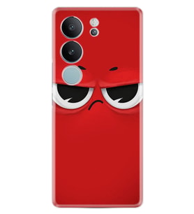 Vivo V29 Kılıf Desenli Silikon Platinium Red 1829