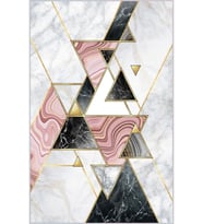 Eliana Home Baskılı, Yıkanabilir Kaymaz Taban Salon Halısı LNA1295 100x150 cm (Pembe)