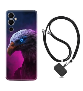 Tecno Pova 4 Kılıf Silikon Boyun Askılı İpli Desenli Silikon Kartal 1622