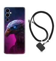Tecno Pova 4 Kılıf Silikon Boyun Askılı İpli Desenli Silikon Kartal 1622