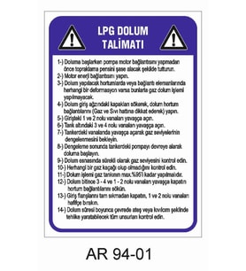 İŞ GÜVENLİĞİ UYARI LEVHASI 1 ADET PVC 21 X 29CM