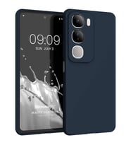 Microsonic Matte Silicone Vivo Y19s Kılıf Lacivert (Lacivert)