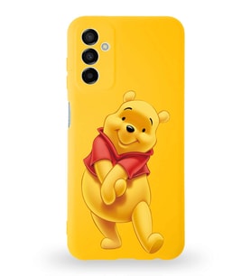 Samsung Galaxy A04s Uyumlu Lansman Kılıf Altı Kapalı İçi Kadife  Winnie-A Tasarımlı  Kapak (Şeffaf)