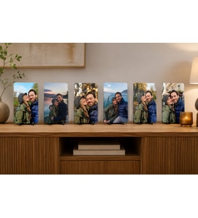 Premium Kişiye Özel 6 Adet Metal Poster Tablo Full Hd Kalite Bask 15x20 cm