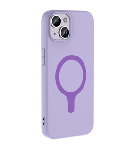 iPhone 14 / İphone 13 Kılıf M-Safe Şarj Özellikli Aris Silikon Kapak Lila