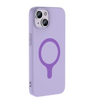iPhone 14 / İphone 13 Kılıf M-Safe Şarj Özellikli Aris Silikon Kapak Lila
