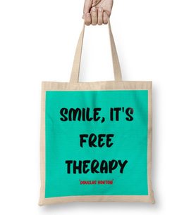 Smile emoji Quotes Funny Happy face Love Gift Bez Çanta Uzun Saplı